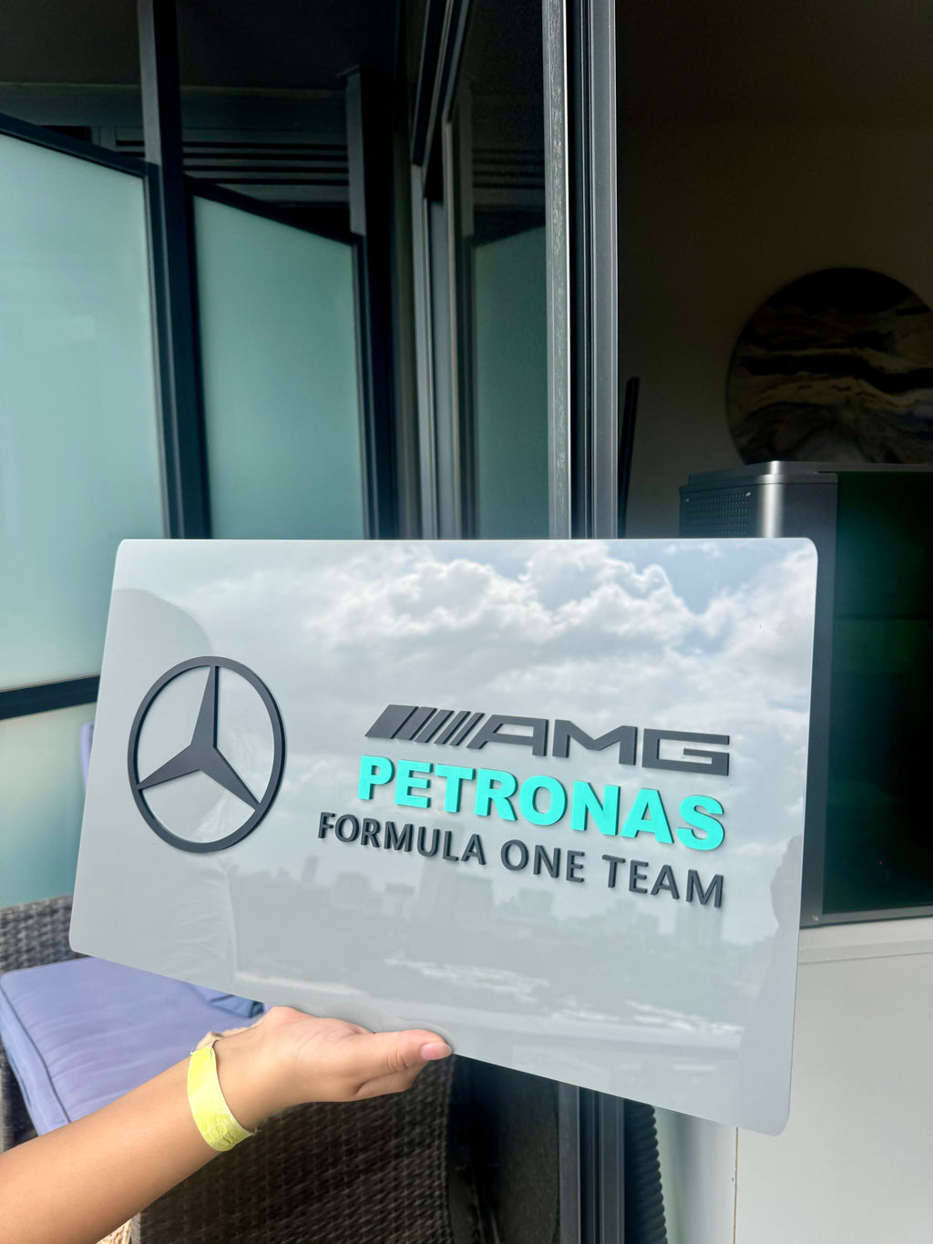 Mercedes AMG Petronas Inspired Acrylic Wall Sign | Racing Wall Decor | Formula Fan Gift