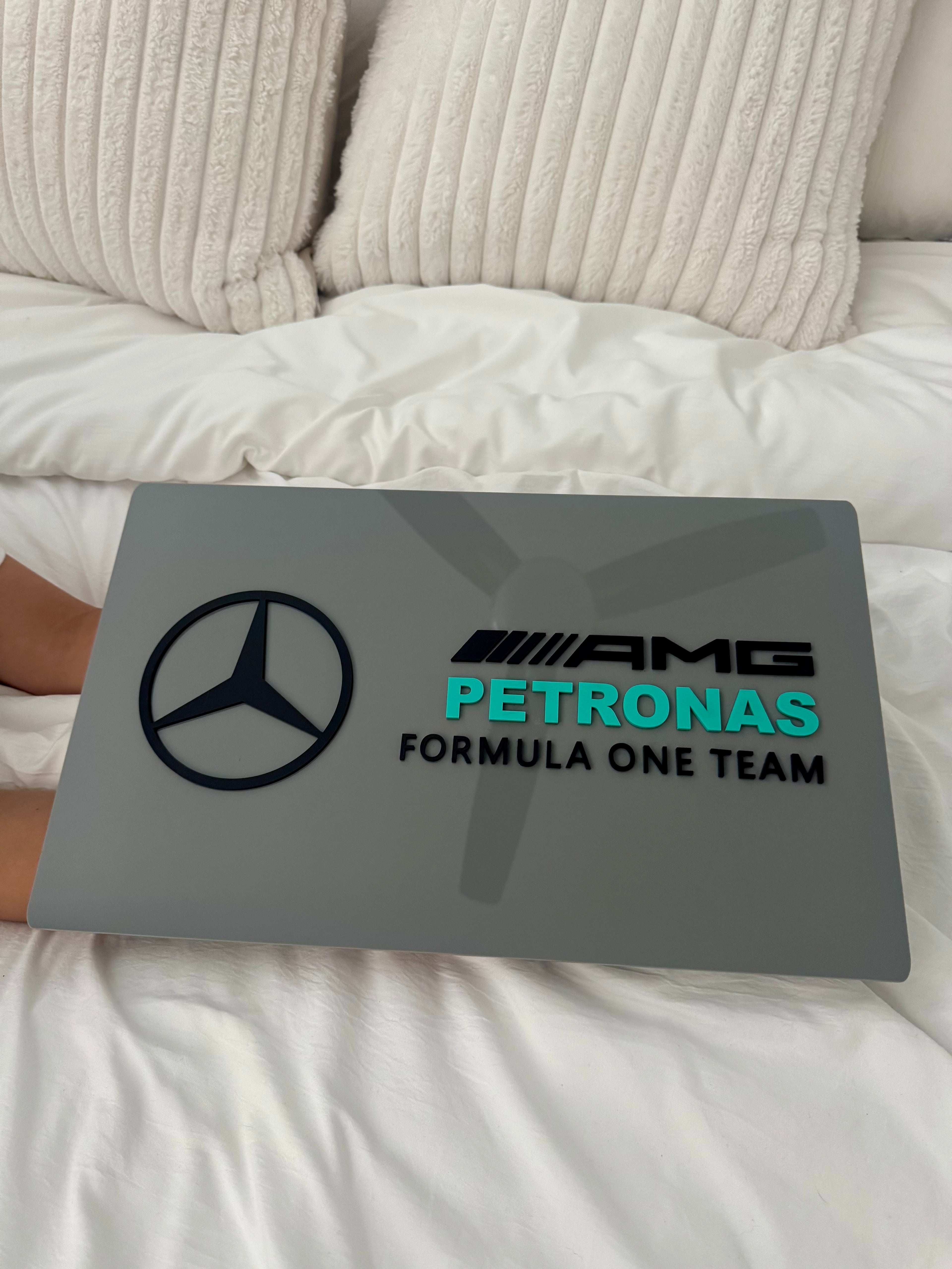 Mercedes AMG Petronas Inspired Acrylic Wall Sign | Racing Wall Decor | Formula Fan Gift