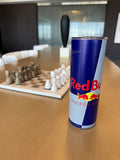 Red Bull Inspired 20oz Tumbler | Stainless Steel Insulated Tumbler | Gift for Racing Fans