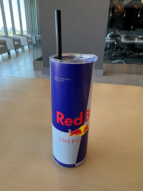 Red Bull Inspired 20oz Tumbler | Stainless Steel Insulated Tumbler | Gift for Racing Fans